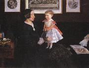 Mrs James Wyatt Jnr and her Daughter